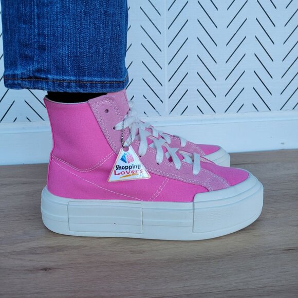 ⭐Converse Chuck Taylor Cruise Hi 7.5 Women Shoes Pink Platform Sneakers A07569C - Picture 3 of 13